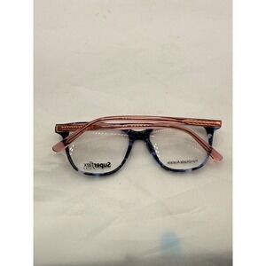 Superflex Kids Eyeglasses Blue Pink Acetate Frames Stylish‎ Eye Glasses